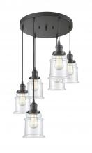 Innovations Lighting 212/6-OB-G182 - Canton 6 Light Multi-Pendant