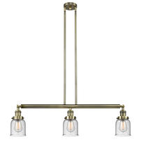 Innovations Lighting 213-AB-G54 - Bell - 3 Light - 38 inch - Antique Brass - Stem Hung - Adjustable Island Light