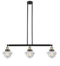 Innovations Lighting 213-BAB-G532 - Oxford - 3 Light - 40 inch - Black Antique Brass - Stem Hung - Island Light