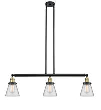 Innovations Lighting 213-BAB-G62 - Cone - 3 Light - 39 inch - Black Antique Brass - Stem Hung - Adjustable Island Light