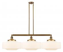 Innovations Lighting 213-BB-G691-16 - Bridgeton - 3 Light - 50 inch - Brushed Brass - Stem Hung - Adjustable Island Light
