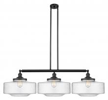 Innovations Lighting 213-BK-G694-16 - Bridgeton - 3 Light - 50 inch - Matte Black - Stem Hung - Adjustable Island Light