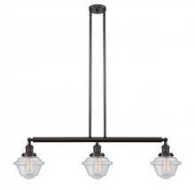 Innovations Lighting 213-OB-G534 - Oxford - 3 Light - 40 inch - Oil Rubbed Bronze - Stem Hung - Adjustable Island Light