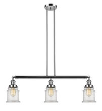 Innovations Lighting 213-PN-G184 - Canton - 3 Light - 39 inch - Polished Nickel - Stem Hung - Adjustable Island Light