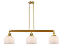 Innovations Lighting 213-SG-G71 - Bell - 3 Light - 41 inch - Satin Gold - Stem Hung - Adjustable Island Light