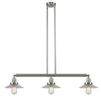 Innovations Lighting 213-SN-G2 - Halophane - 3 Light - 41 inch - Brushed Satin Nickel - Stem Hung - Adjustable Island Light