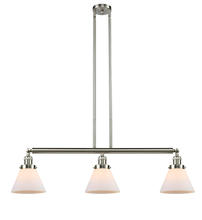 Innovations Lighting 213-SN-G41 - Cone - 3 Light - 40 inch - Brushed Satin Nickel - Stem Hung - Adjustable Island Light