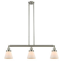 Innovations Lighting 213-SN-G61 - Cone - 3 Light - 39 inch - Brushed Satin Nickel - Stem Hung - Adjustable Island Light