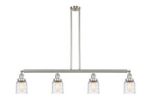 Innovations Lighting 214-SN-G513-LED - Bell - 4 Light - 50 inch - Brushed Satin Nickel - Stem Hung - Adjustable Island Light