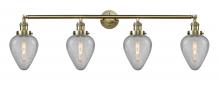 Innovations Lighting 215-AB-G165 - Geneseo - 4 Light - 43 inch - Antique Brass - Adjustable Bath Vanity Light