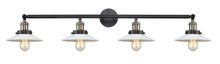 Innovations Lighting 215-BAB-G1 - Halophane - 4 Light - 45 inch - Black Antique Brass - Adjustable Bath Vanity Light