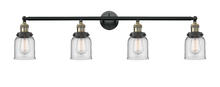 Innovations Lighting 215-BAB-G52 - Bell - 4 Light - 42 inch - Black Antique Brass - Adjustable Bath Vanity Light