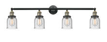 Innovations Lighting 215-BAB-G54 - Bell - 4 Light - 42 inch - Black Antique Brass - Adjustable Bath Vanity Light