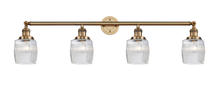 Innovations Lighting 215-BB-G302 - Colton - 4 Light - 42 inch - Brushed Brass - Adjustable Bath Vanity Light