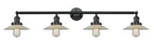 Innovations Lighting 215-BK-G2 - Halophane - 4 Light - 45 inch - Matte Black - Adjustable Bath Vanity Light