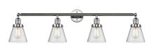 Innovations Lighting 215-PC-G64 - Cone - 4 Light - 42 inch - Polished Chrome - Adjustable Bath Vanity Light