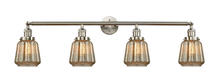 Innovations Lighting 215-SN-G146-LED - Chatham - 4 Light - 42 inch - Brushed Satin Nickel - Adjustable Bath Vanity Light