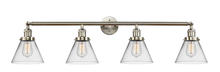 Innovations Lighting 215-SN-G42 - Cone - 4 Light - 44 inch - Brushed Satin Nickel - Adjustable Bath Vanity Light