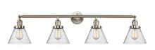 Innovations Lighting 215-SN-G44 - Cone - 4 Light - 44 inch - Brushed Satin Nickel - Adjustable Bath Vanity Light