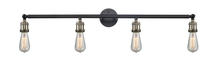 Innovations Lighting 215-BAB - Bare Bulb - 4 Light - 42 inch - Black Antique Brass - Adjustable Bath Vanity Light