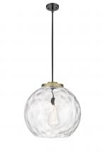 Innovations Lighting 221-1S-BAB-G1215-18 - Athens Water Glass - 1 Light - 18 inch - Black Antique Brass - Cord hung - Pendant