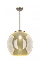 Innovations Lighting 221-1S-SN-G128-16 - Athens - 1 Light - 16 inch - Brushed Satin Nickel - Stem Hung - Pendant