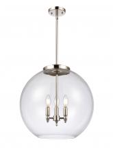 Innovations Lighting 221-3S-PN-G122-18 - Athens - 3 Light - 18 inch - Polished Nickel - Cord hung - Pendant
