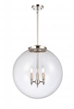 Innovations Lighting 221-3S-PN-G202-18 - Beacon - 3 Light - 18 inch - Polished Nickel - Stem hung - Pendant