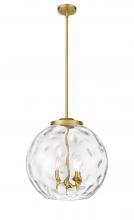 Innovations Lighting 221-3S-SG-G1215-16 - Athens Water Glass - 3 Light - 16 inch - Satin Gold - Cord hung - Pendant