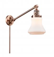 Innovations Lighting 237-AC-G191 - Bellmont - 1 Light - 8 inch - Antique Copper - Swing Arm