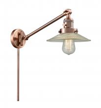 Innovations Lighting 237-AC-G2 - Halophane - 1 Light - 9 inch - Antique Copper - Swing Arm