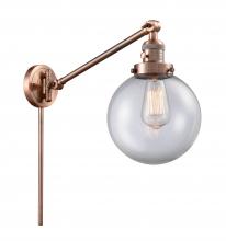 Innovations Lighting 237-AC-G202-8 - Beacon - 1 Light - 8 inch - Antique Copper -Adjustable Swing Arm
