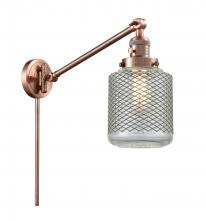 Innovations Lighting 237-AC-G262 - Stanton - 1 Light - 6 inch - Antique Copper -Adjustable Swing Arm