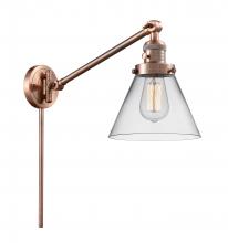 Innovations Lighting 237-AC-G42 - Cone - 1 Light - 8 inch - Antique Copper - Swing Arm