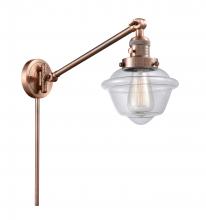 Innovations Lighting 237-AC-G532 - Oxford - 1 Light - 8 inch - Antique Copper - Swing Arm
