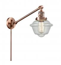 Innovations Lighting 237-AC-G534 - Oxford - 1 Light - 8 inch - Antique Copper - Swing Arm