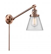Innovations Lighting 237-AC-G62 - Cone - 1 Light - 8 inch - Antique Copper - Swing Arm