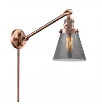 Innovations Lighting 237-AC-G63 - Cone - 1 Light - 8 inch - Antique Copper - Swing Arm