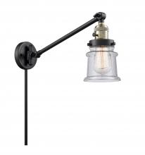 Innovations Lighting 237-BAB-G184S - Canton - 1 Light - 8 inch - Black Antique Brass - Swing Arm