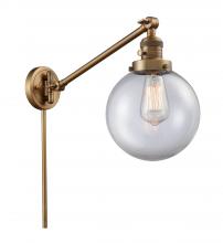 Innovations Lighting 237-BB-G202-8 - Beacon - 1 Light - 8 inch - Brushed Brass -Adjustable Swing Arm