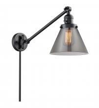 Innovations Lighting 237-BK-G43 - Cone - 1 Light - 8 inch - Matte Black -Adjustable Swing Arm
