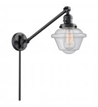 Innovations Lighting 237-BK-G534 - Oxford - 1 Light - 8 inch - Matte Black - Swing Arm