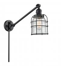 Innovations Lighting 237-BK-G54-CE - Bell Cage - 1 Light - 8 inch - Matte Black - Swing Arm