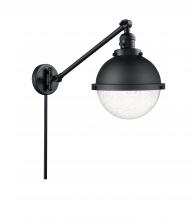 Innovations Lighting 237-BK-HFS-84-BK - Hampden - 1 Light - 9 inch - Matte Black -Adjustable Swing Arm
