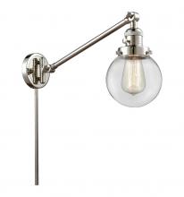 Innovations Lighting 237-PN-G202-6-LED - Beacon - 1 Light - 6 inch - Polished Nickel -Adjustable Swing Arm