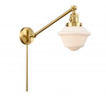 Innovations Lighting 237-SG-G531 - Oxford - 1 Light - 8 inch - Satin Gold -Adjustable Swing Arm
