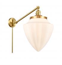 Innovations Lighting 237-SG-G661-12 - Bullet - 1 Light - 12 inch - Satin Gold -Adjustable Swing Arm