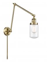 Innovations Lighting 238-AB-G312 - Dover - 1 Light - 5 inch - Antique Brass -Adjustable Swing Arm