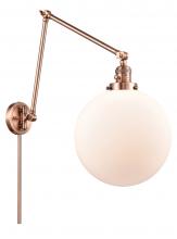 Innovations Lighting 238-AC-G201-12 - Beacon - 1 Light - 12 inch - Antique Copper - Swing Arm