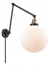 Innovations Lighting 238-BAB-G201-12 - Beacon - 1 Light - 12 inch - Black Antique Brass -Adjustable Swing Arm